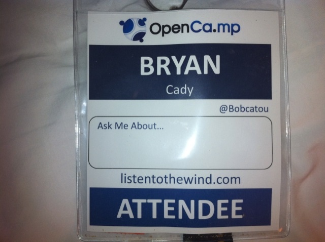 OpenCamp badge